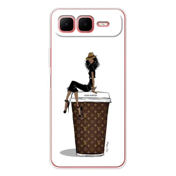 Чехол с принтом «кофе LOUIS VUITTON» для Infinix Smart 10 Plus Чехол с принтом «кофе LOUIS VUITTON» для Infinix Smart 10 Plus