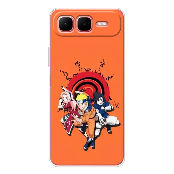 Чехол с принтом «команда Наруто» для Infinix Smart 10 Plus