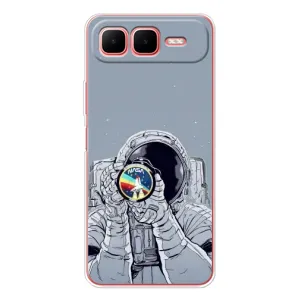 Чехол NASA для Infinix Smart 10 Plus (AlphaPrint) (Космонавт фото)