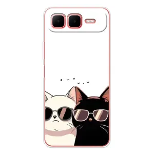 Чехол с рисунком кот на Infinix Smart 10 Plus (Коты в очках)