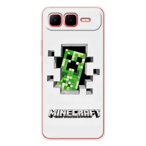 Чехол Майнкрафт на Infinix Smart 10 Plus (AlphaPrint) Minecraft (крипер Майнкрафт)