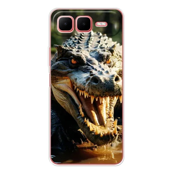 Чехол с принтом «Опасный крокодил» для Infinix Smart 10 Plus