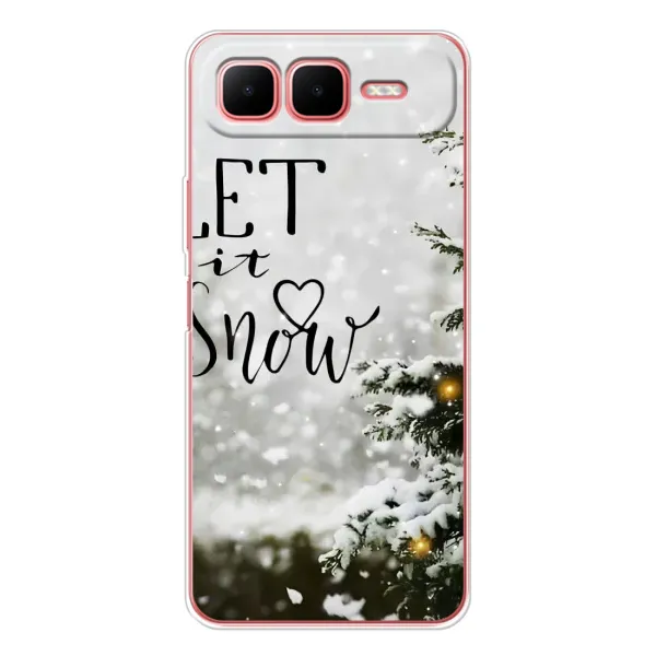 Чехол с принтом «Let it snow» для Infinix Smart 10 Plus Чехол с принтом «Let it snow» для Infinix Smart 10 Plus