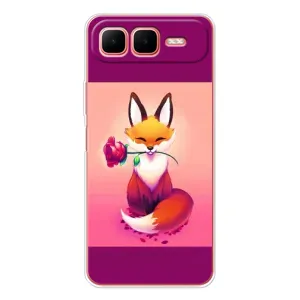 Чехол с принтом «Лисичка с розочкой» для Infinix Smart 10 Plus