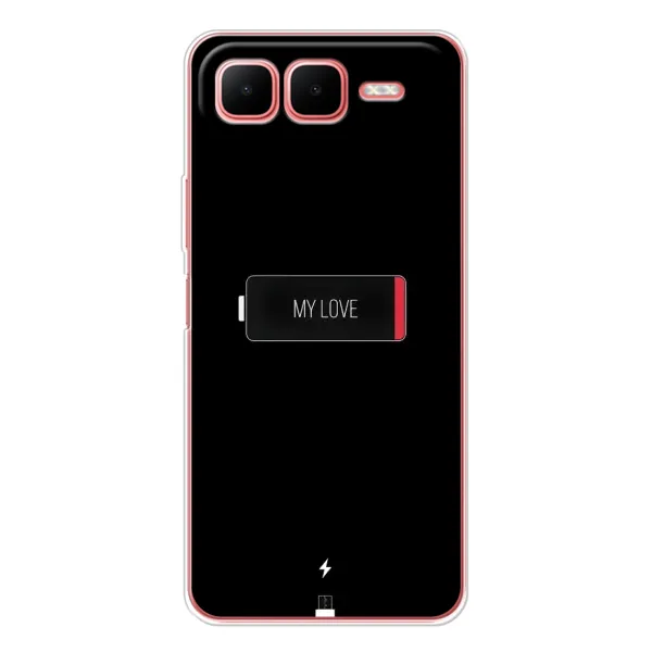 Чехол с принтом «Love battery» для Infinix Smart 10 Plus