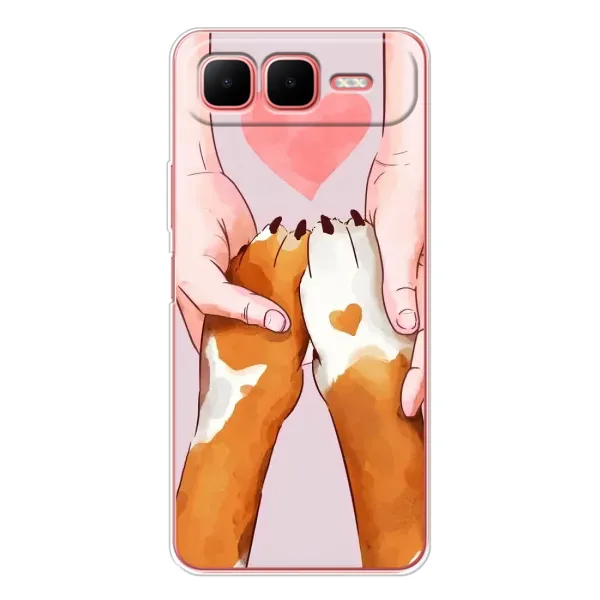 Чехол с принтом «Любовь к собакам» для Infinix Smart 10 Plus