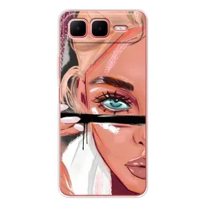Чехол с принтом «Макияж» для Infinix Smart 10 Plus