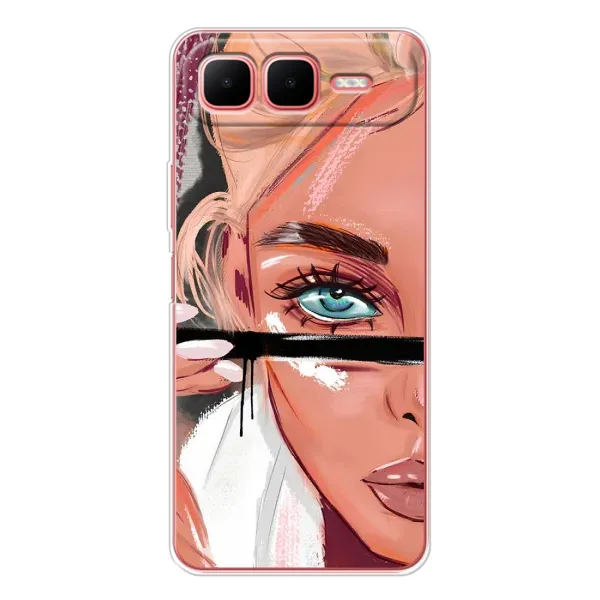 Чехол с принтом «Макияж» для Infinix Smart 10 Plus Чехол с принтом «Макияж» для Infinix Smart 10 Plus