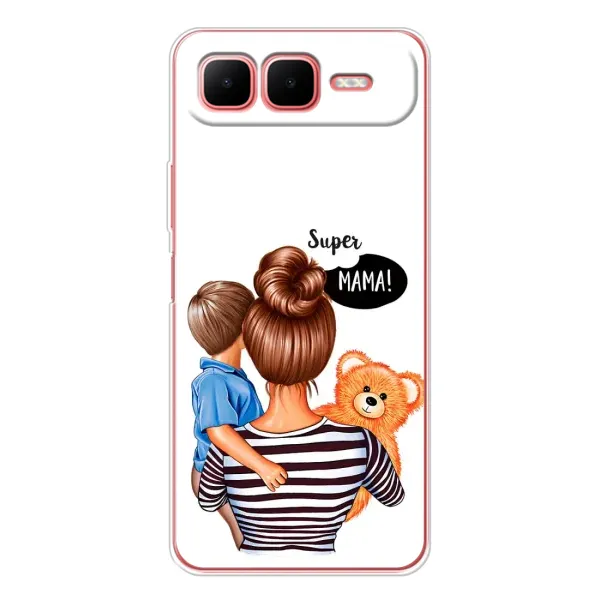 Чехол с принтом «Мама с сыном» для Infinix Smart 10 Plus