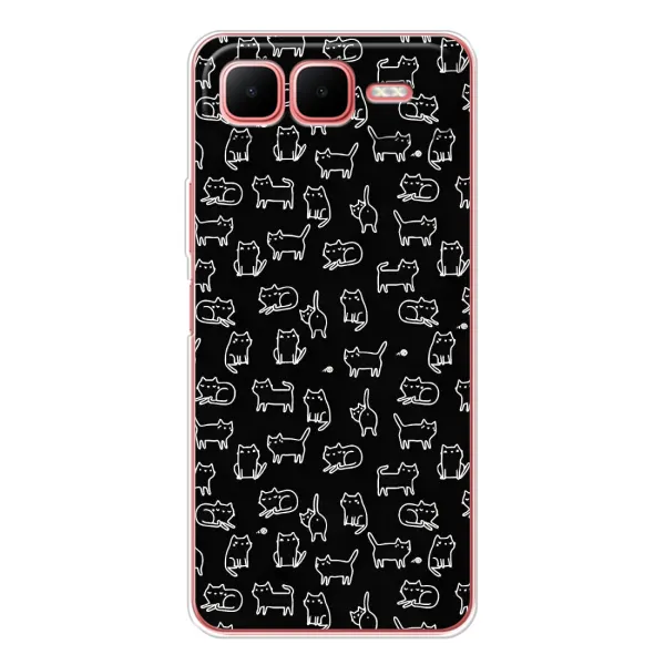 Чехол с принтом «Меленькие котики» для Infinix Smart 10 Plus