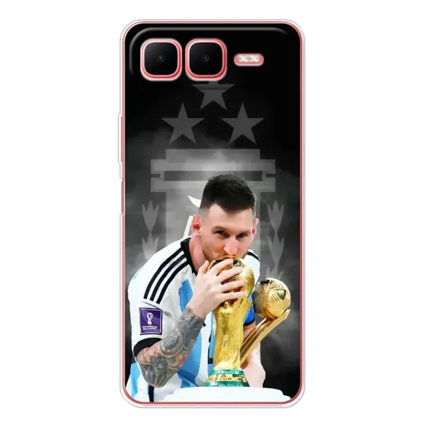 Чехол с принтом «Месси Чемпион» для Infinix Smart 10 Plus