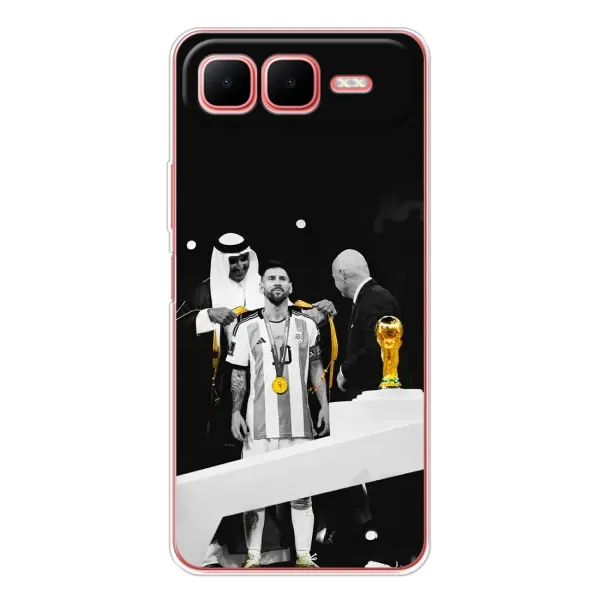 Чехол с принтом «Месси в накидке» для Infinix Smart 10 Plus