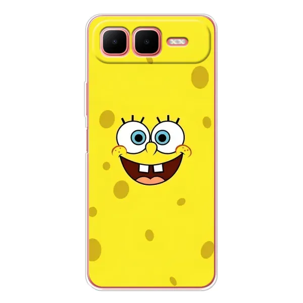 Чехол с принтом «Мордашка Спанч Боба» для Infinix Smart 10 Plus