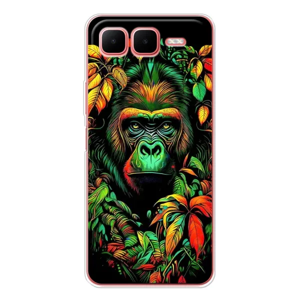 Чехол с принтом «Обезьяна в тропиках» для Infinix Smart 10 Plus