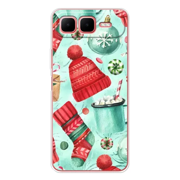 Чехол с принтом «Одежда НГ» для Infinix Smart 10 Plus
