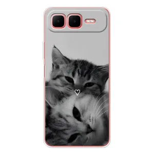 Чехол с рисунком кот на Infinix Smart 10 Plus (Пара котов)