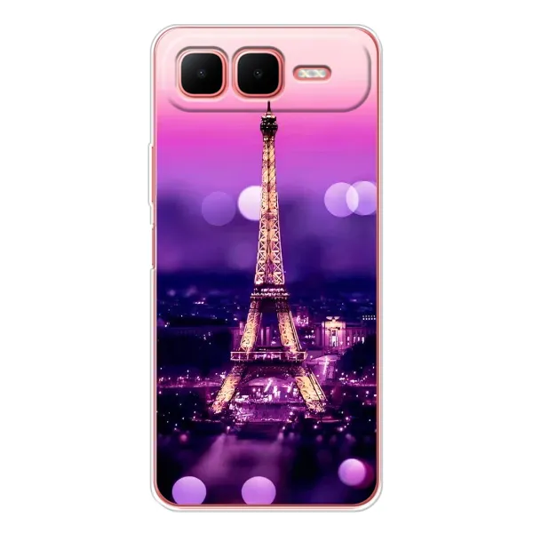 Чехол с принтом «Париж Башня» для Infinix Smart 10 Plus