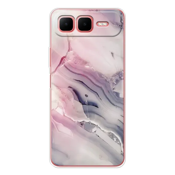 Чехол с принтом «Пурпурный Мрамор» для Infinix Smart 10 Plus