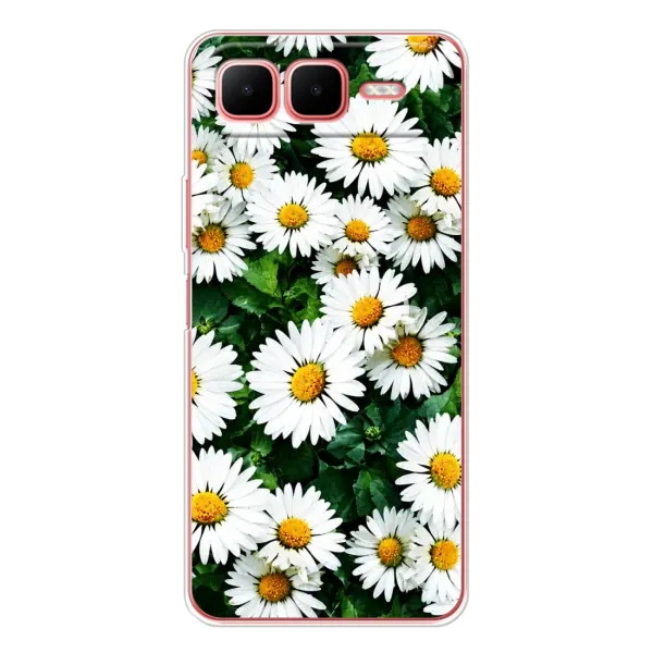 Чехол с принтом «Ромашки» для Infinix Smart 10 Plus