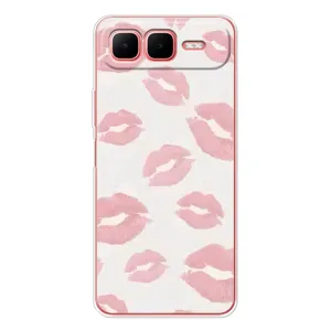 Чехол с розовым рисунком для Infinix Smart 10 Plus (Розовые губы)