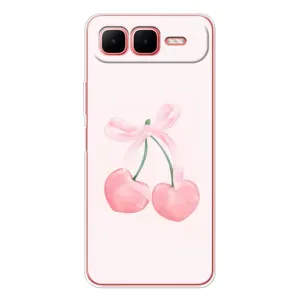 Чехол с розовым рисунком для Infinix Smart 10 Plus (Розовые вишни)