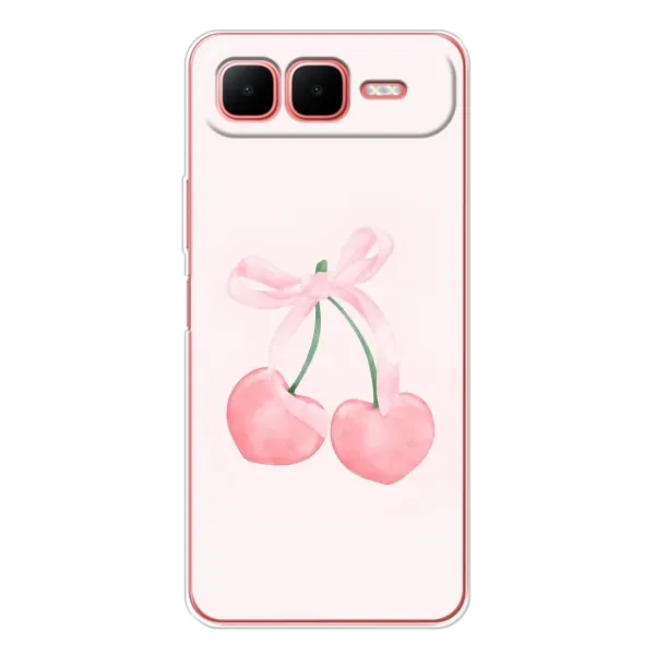 Чехол с принтом «Розовые вишни» для Infinix Smart 10 Plus