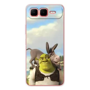 Чехол с мультфильмом Шрек на Infinix Smart 10 Plus (Шрек и Осел)