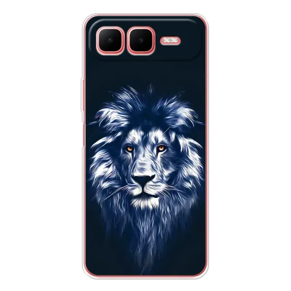 Чехол с принтом «Синий Лев» для Infinix Smart 10 Plus