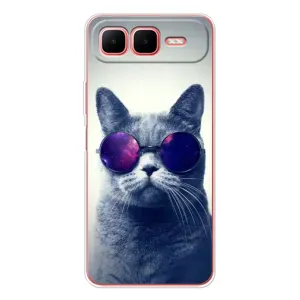 Чехол с принтом для Infinix Smart 10 Plus (AlphaPrint) Модные коты (Стильный кот)