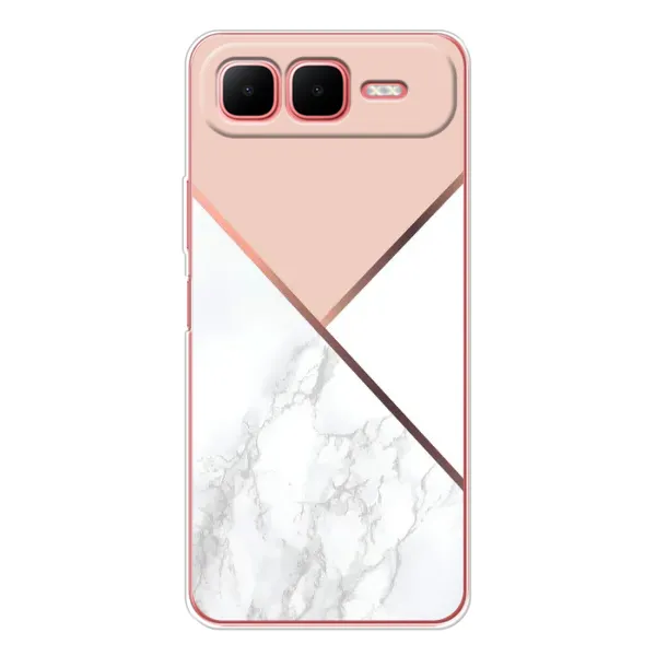 Чехол с принтом «Тройной мрамор» для Infinix Smart 10 Plus