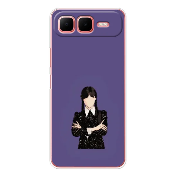Чохол з принтом «Венздей у чорному» для Infinix Smart 10 Plus