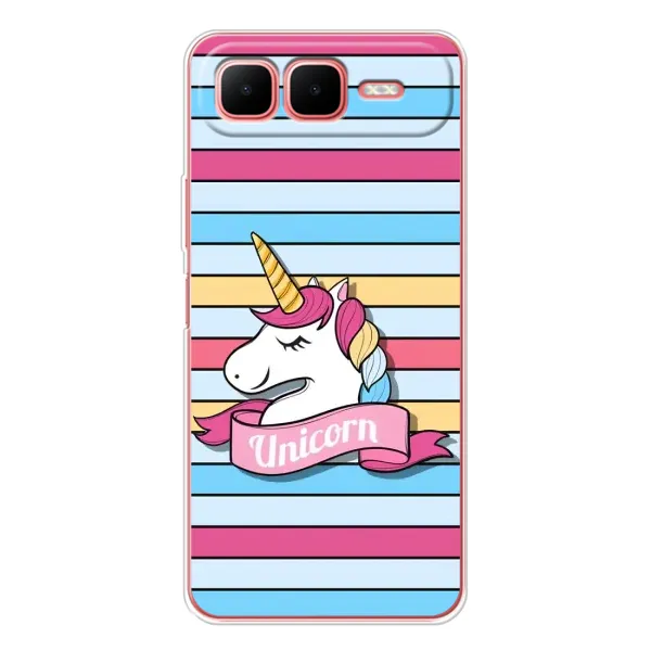 Чохол з принтом «Unicorn» для Infinix Smart 10 Plus