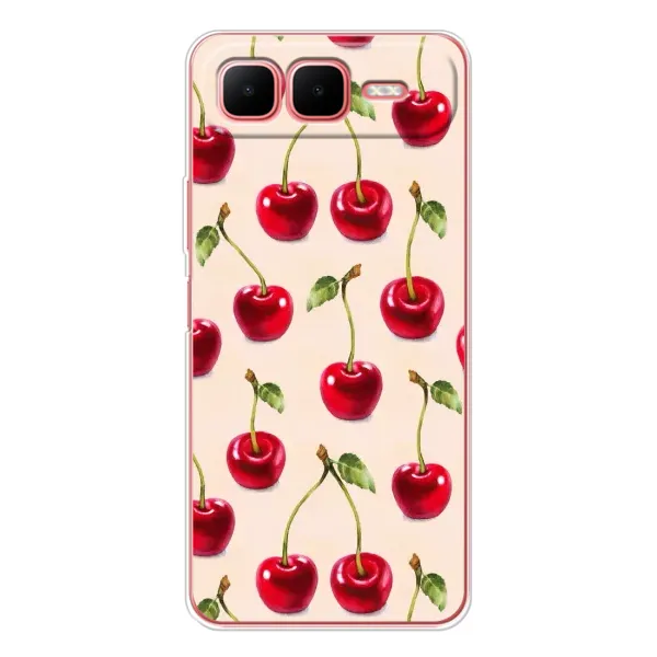 Чохол з принтом «Черешня» для Infinix Smart 10 Plus