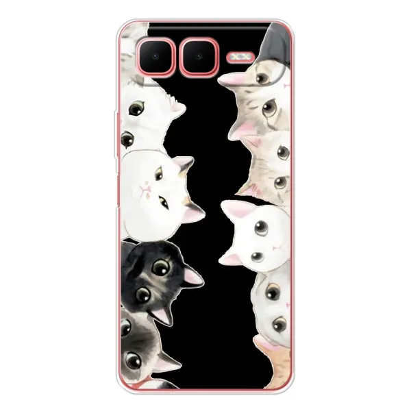 Чехол с принтом «Взгляд котов» для Infinix Smart 10 Plus Чехол с принтом «Взгляд котов» для Infinix Smart 10 Plus