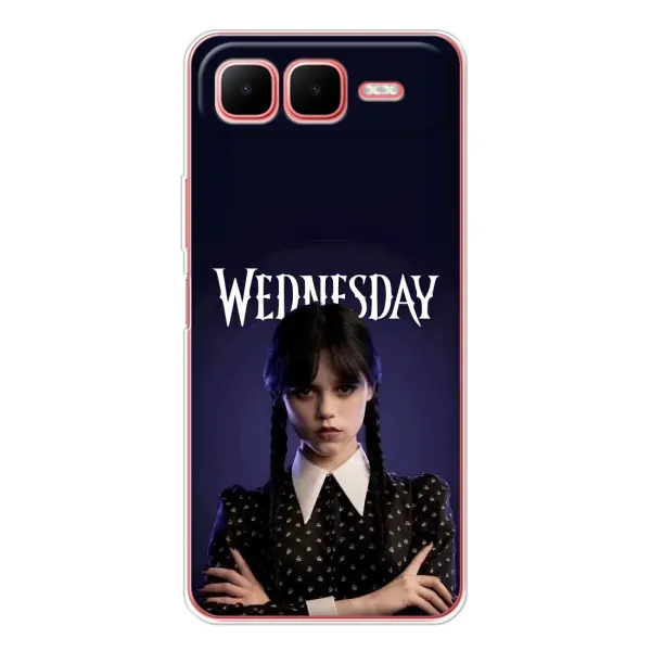 Чехол с принтом «Wednesday» для Infinix Smart 10 Plus