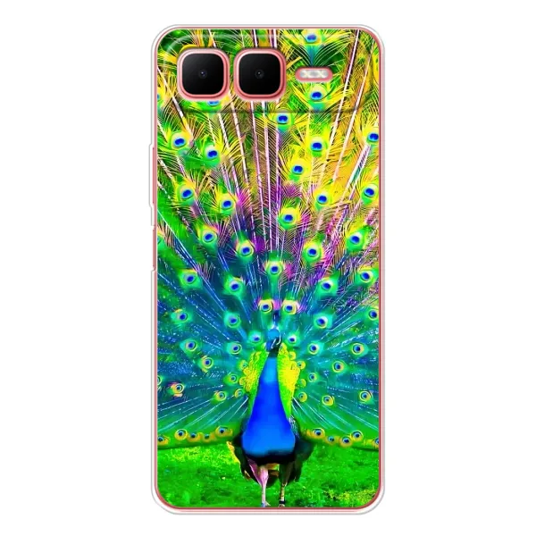 Чехол с принтом «Яркий Павлин» для Infinix Smart 10 Plus