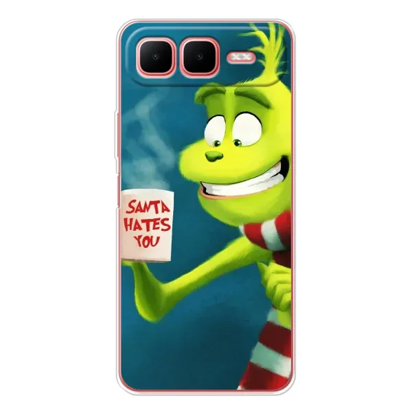 Чехол с принтом «Зеленый Гринч» для Infinix Smart 10 Plus Чехол с принтом «Зеленый Гринч» для Infinix Smart 10 Plus