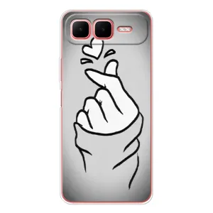Чехол с принтом для Infinix Smart 10 Plus (AlphaPrint - Знак сердечка)