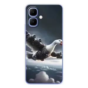 Чехол с мемом Тралалело тралала на Infinix Smart 10 (Бомбардини гусини)