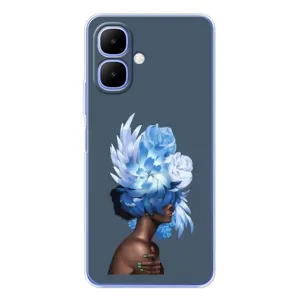 Чехлы (ART) Цветы на Infinix Smart 10 (VPrint) (Квіти на голові)
