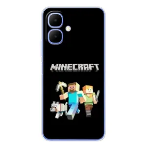 Чохол Майнкрафт на Infinix Smart 10 (AlphaPrint) Minecraft (герої Minecraft)