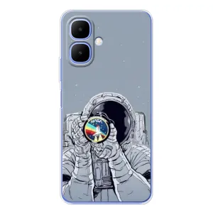 Чохол NASA для Infinix Smart 10 (AlphaPrint) (Космонавт фото)