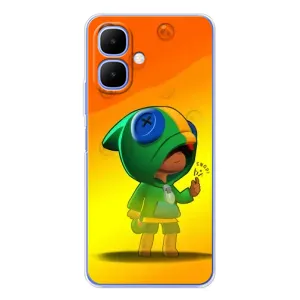 Чехол для Infinix Smart 10 Бравл Старс (VPrint) (Хлопчик Леон)
