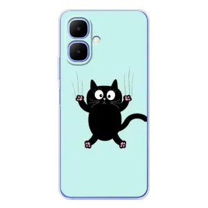 Чохол з принтом для Infinix Smart 10 (AlphaPrint) Модні коти (Падаючий кіт)