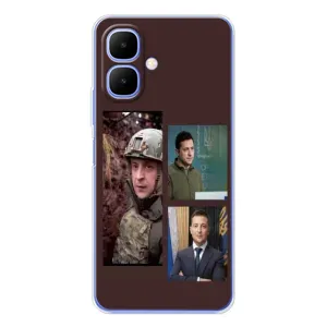 Чохол для Infinix Smart 10 (AlphaPrint - с принтом Зеленського) (Президент)