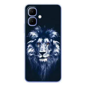 Чохол з картинкою ЛЕВ для Infinix Smart 10 (VPrint) (Синій Лев)