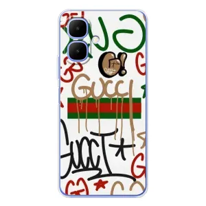 Бренднові Чохли для Infinix Smart 10 - (PREMIUMPrint) (Стиль GUUCI)