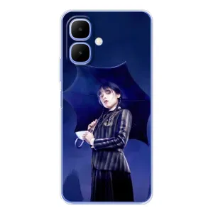 Чохли Венсдей на Infinix Smart 10 Уенсдей (AlphaPrint) (Венздей з парасолькою)