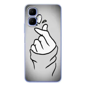 Чохол з принтом для Infinix Smart 10 (AlphaPrint - Знак сердечка) (Значок Love)