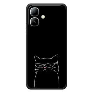 Чохол з малюнком кіт на Infinix Smart 20 (Байдужий кіт)